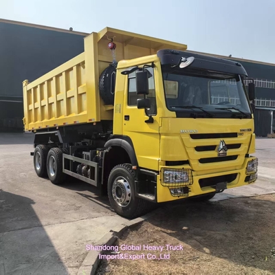 Used Sinotruk 6X4 10-Wheel HOWO Dump Truck Steel Material Exported to Africa