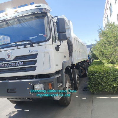 Good Condition 8*4 10 Wheeler 380HP Manual Diesel Tipper Mining Truck Euro3  Shacman F3000 Dump Truck