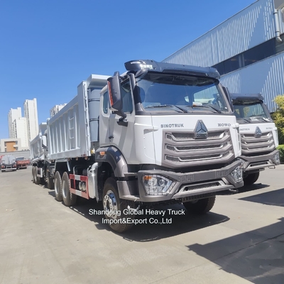 12 Wheel Sinotruck 40-60ton Used HOWO 8X4 371HP 375HP 380HP Diesel Truck Right Hand Drive Dump Truck