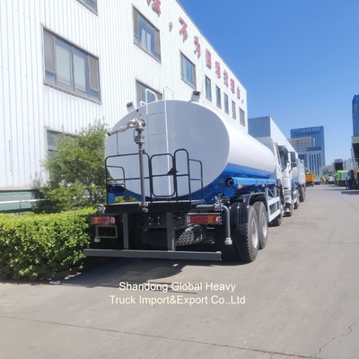 Sino HOWO Brand 6*4 20000L Drinking Water Tank Truck Stainless Steel Water Truck