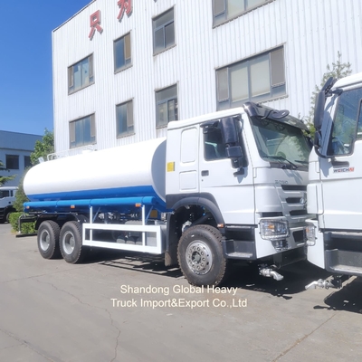 Sino HOWO Brand 6*4 20000L Drinking Water Tank Truck Stainless Steel Water Truck