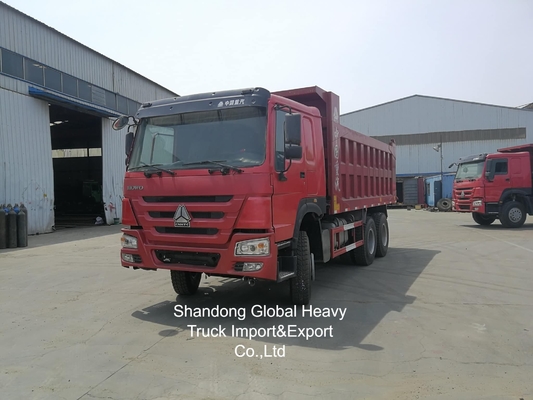 Second-hand HOWO Red Color 380hp/400hp Dump Truck In Stock