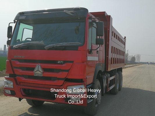 Second-hand HOWO Red Color 380hp/400hp Dump Truck In Stock