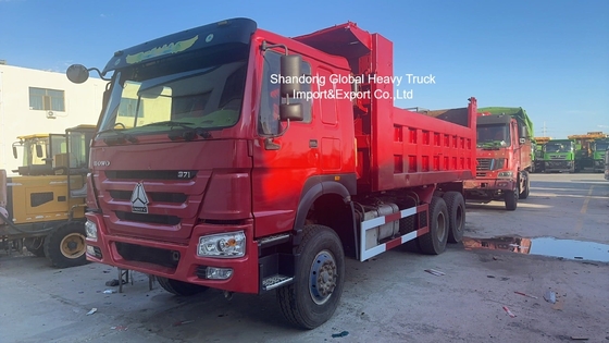 Heavy Duty HOWO Dump Truck with Reinforced Steel Chassis U-shaped Cargo Body and HYVA Front-Lifting Hydraulic System