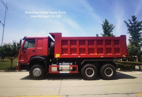 Heavy Duty HOWO Dump Truck with Reinforced Steel Chassis U-shaped Cargo Body and HYVA Front-Lifting Hydraulic System