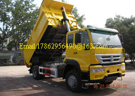 U Type 336 HP 4x2 Heavy Duty Dump Truck 25 Ton Loading Weight 3800mm Wheel Base