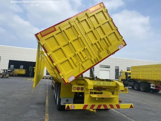 Heavy-Duty Side Wall Fence Cargo Semi Trailer with 60-100 Tons Payload High Strength Q345B Steel and Reinforced Side Walls