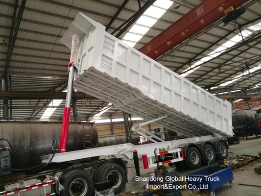 4 Axle 80 Tons Capacity Hydraulic Side Dump Truck Trailer for Heavy-Duty Construction