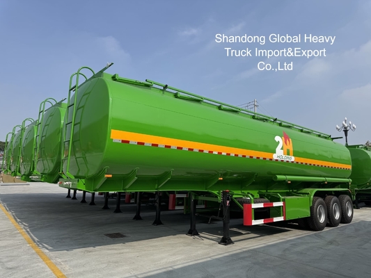 3 Axle 45000L Diesel Gasoline Tanker Semi Trailer Heavy Duty