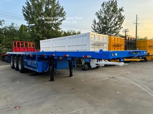 3-Axle Lowbed Semi Trailer for Heavy Equipment Transport