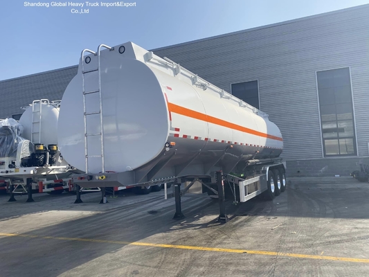 3 Axle Carbon Steel Q345B 45000L Fuel Tanker Semi Trailer