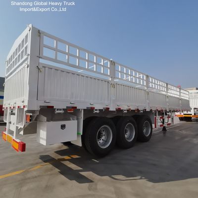 3 Axle Side Wall Semi Trailer with High Loading Capacity Corrosion Resistance and Customizable Side Wall for Heavy Cargo Transport