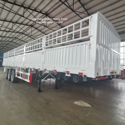 3 Axle 50 Ton Fence Semi Trailer with Air Suspension