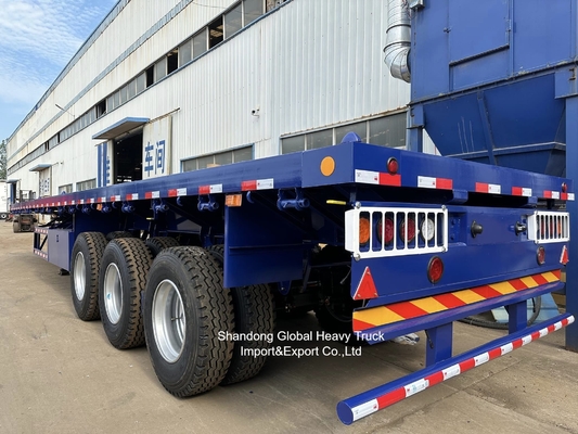 3-Axle Lowbed Semi Trailer for Heavy Equipment Transport