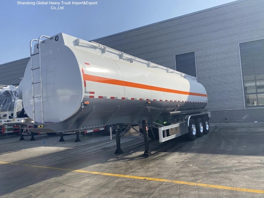 3 Axle Carbon Steel Q345B 45000L Fuel Tanker Semi Trailer