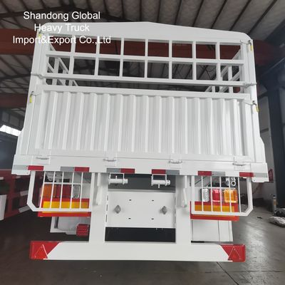 2 Axle Fence Semi-Trailer with 30-40 Tons Loading Capacity and Detachable Fence Panels for Livestock and Cargo Transport