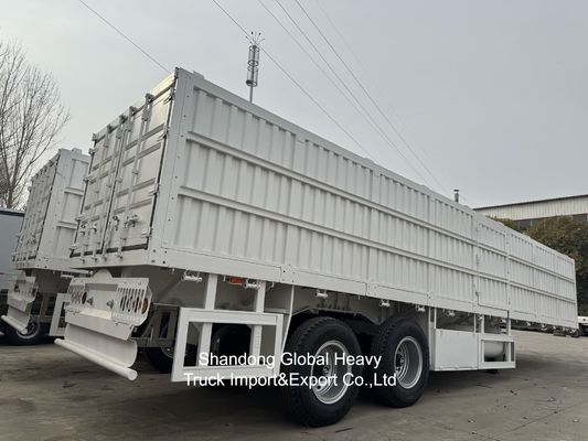 2 Axle Fence Semi-Trailer with 30-40 Tons Loading Capacity and Detachable Fence Panels for Livestock and Cargo Transport