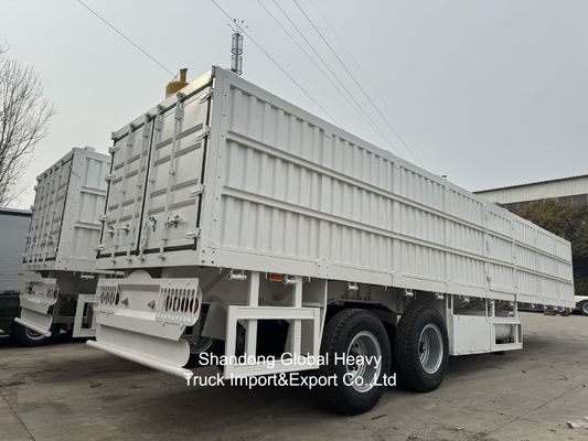 2 Axle Fence Semi-Trailer with 30-40 Tons Loading Capacity and Detachable Fence Panels for Livestock and Cargo Transport