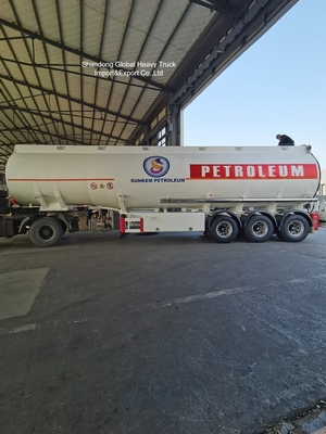 3 Axle 45000L Carbon Steel Fuel Tanker Semi Trailer