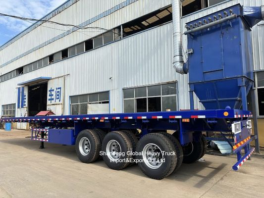 30 Ton 40FT 60 Tons Lowbed Semi Trailer Heavy Duty Lowboy Semi Trailer for Heavy Equipment Transport