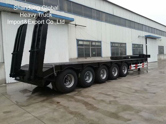 5 Axle 10 Axle 120 Ton Heavy Duty Low Bed Semi Trailer for Heavy Equipment Transport