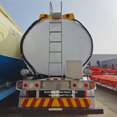 3 Axle Steel Oil Tanker Semi Trailer 45000L Fuel Tank