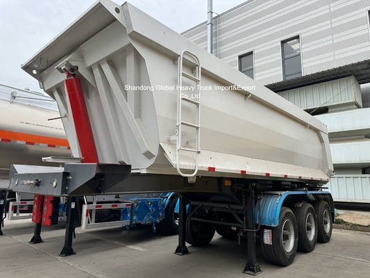 3-Axle Steel Dump Semi Trailer for Heavy Loads
