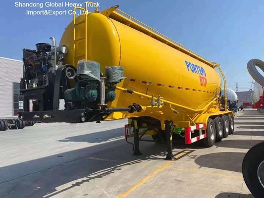 4-Axle Cement Bulker Trailer 40-80t Capacity ECE CE Certified