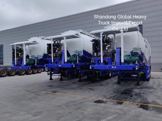 45 Cbm Cement Bulker Semi Trailer with 3 Axles for Dry Powder Transport