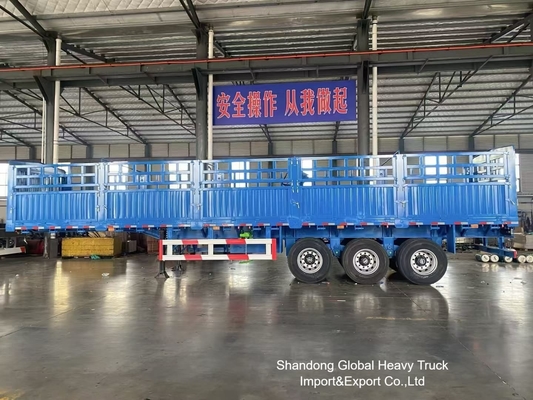 3 Axle 50 Ton Fence Semi Trailer with Air Suspension