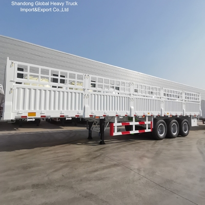 3 Axle Steel Fence Semi-Trailer for Bulk Cargo Transport