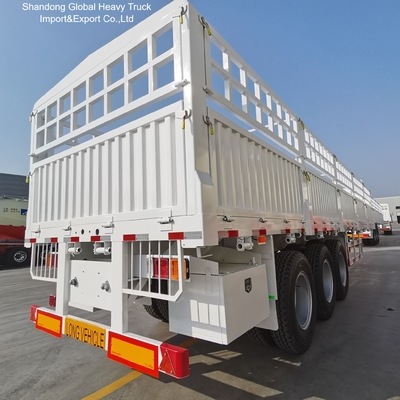 3 Axle Steel Fence Semi-Trailer for Bulk Cargo Transport