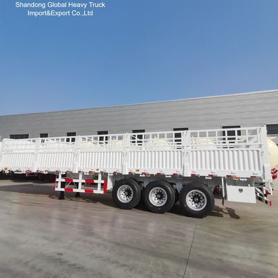 3 Axle Steel Fence Semi-Trailer for Bulk Cargo Transport