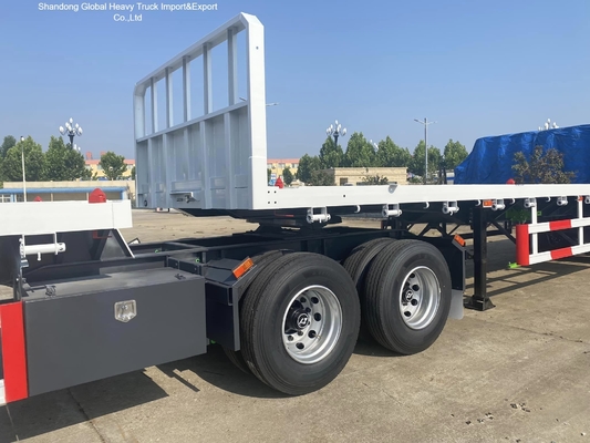 3 Axle Lowbed Semi Trailer 40FT 60T Heavy Duty for Construction
