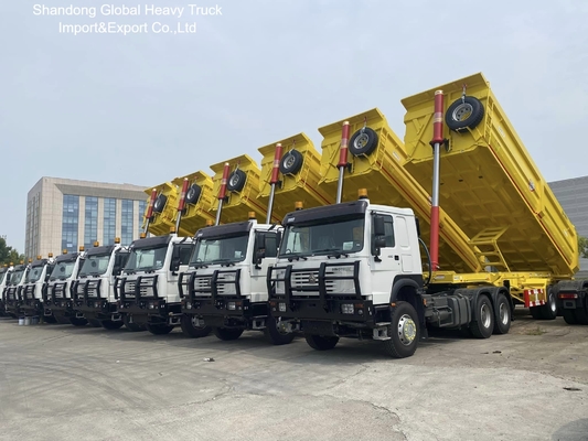 3 Axle Steel Dump Semi Trailer for Heavy Material Transport