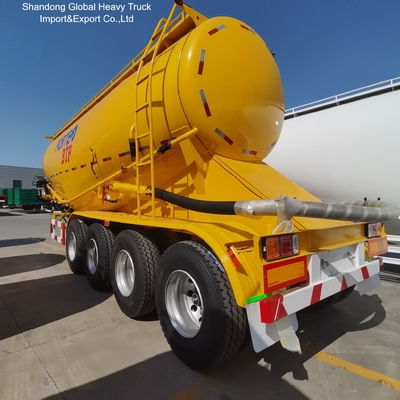 4-Axle Cement Bulker Trailer 40-80t Capacity ECE CE Certified