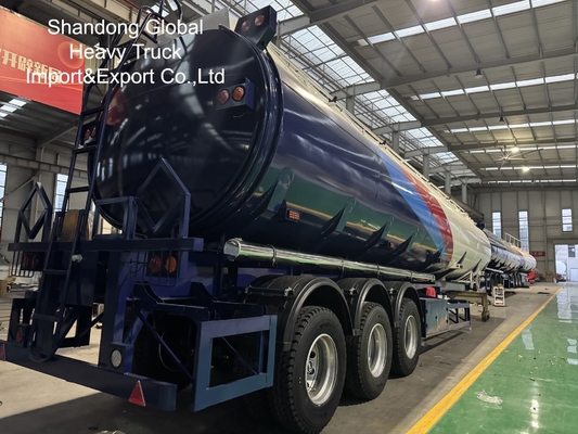3-Axle 45000L Diesel Gasoline Tanker Semi Trailer with ABS Brakes