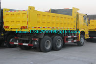 10 Wheeler 6x4 Yellow Heavy Duty Dump Truck For Road Project Solution ZZ3257N3847A