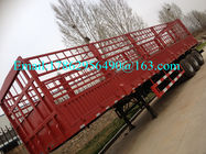 Bulk Cargo Transport Heavy Duty Semi Trailers High Wall Fence Truck 60 Ton