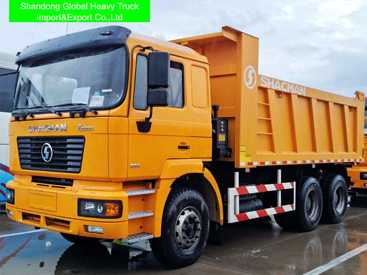 New or Used Shacman Dump Truck 6x4 Dumper with Euro 2 Emission 10 Forwards Transmission and 8329x2490x3450mm Specification