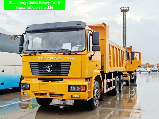 New or Used Shacman Dump Truck 6x4 Dumper with Euro 2 Emission 10 Forwards Transmission and 8329x2490x3450mm Specification