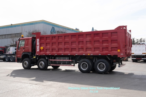 HOWO Dump Truck Tipper Truck with 400L Fuel Tank EURO II/III Emission Standard and 10 or 12-speed Manual Gearbox