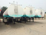 LHD / RHD Water / Milk Tanker Truck 20000L With HW76 Lengthen Cab ZZ1257N4641W