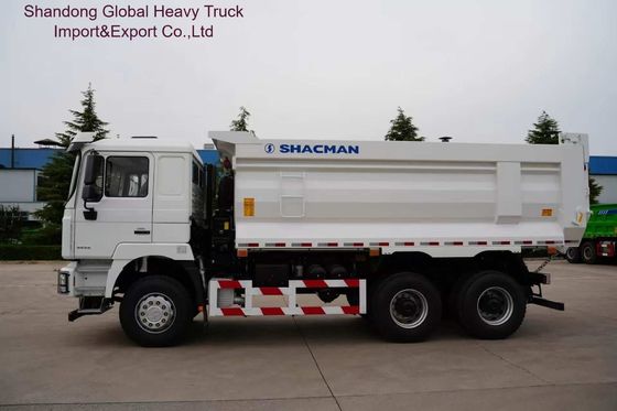 Shacman F3000 Heavy Duty Dump Truck with FAST 12-speed Manual Gearbox MAN 16T Rear Axles and 400L Aluminum Alloy Tank