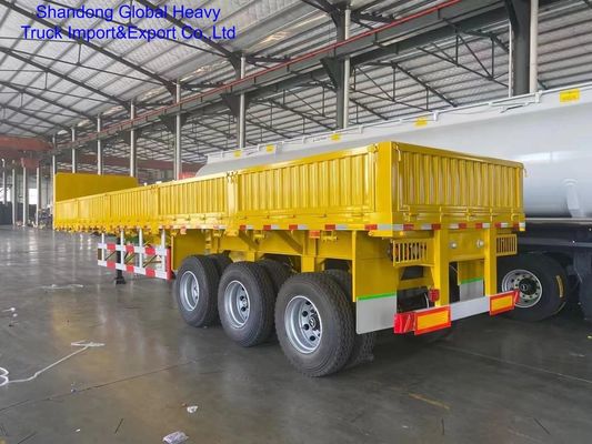 3 Axle Cargo Semi-Trailer with 12-13.6 Meters Length 2.5m Width and 1.5m Height for Heavy Duty Transport