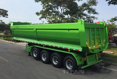 Diesel Heavy Duty Semi Trailers 4 Axle Hydraulic Dump Truck 28-48m3 40-80T