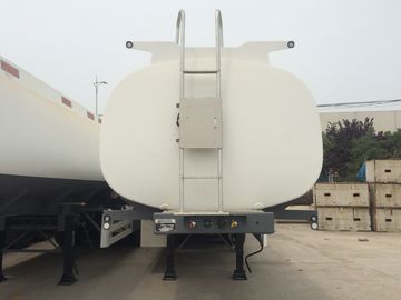 45000 Liters Oil Fuel Tank Trailer , Tri Axle Tanker Trailer Carbon Steel Body