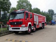24 Ton 8x4 Water Foam Firefighter Truck , Heavy Rescue Fire Truck D10 Series Engine