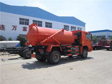 10m3 Tank Capacity Special Purpose Truck / Sewer Vacuum Truck 16000 Kg Rated Payload