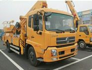 DONGFENG Hydraulic Platform Truck , Vehicle Mounted Work Platforms 360°Slewing Angle